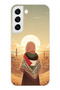 Samsung Galaxy S22 Compatible Filistine Freedom Girl Transparent Silicone Case