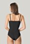 Women's Adjustable Strap Body Corset Black Firming Shapewear - 2