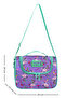 Combination Lilac Flamingo Kindergarten Bag Thermal Lunch Bag and Pen Holder Set - 7