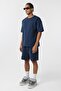 Basic Oversize Shorts Set Indigo - 8