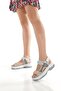 Bernis Multicolor Ice Pink Velcro Massage Light Sole Sports Sandals - 4
