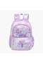Butterfly Print Backpack with Adjustable Straps and Zip Closure - 42x30x14 cms