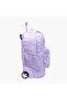 17-inch Butterfly Print Trolley Backpack with Retractable Handle - 43x28x13 cms - 4