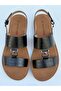 Int1223Y048 3Fx Women's Black Sandals - 5