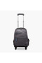 Stam Logo Print Trolley Backpack with Retractable Handle - 23x9x9 cms - 6