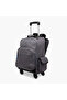 Stam Logo Print Trolley Backpack with Retractable Handle - 23x9x9 cms - 2