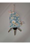 Blue Daisy Patterned Organizer Fabric Keychain - 8