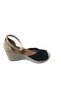 Women's Wedge Heeled Straw Knitwear Summer Sandals - 4