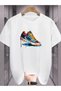 Paint and Sneakers Printed Unisex Oversize Crew Neck T-Shirt
