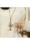 Yiwu 3 Pieces Retro Ethnic Style Women's Jewelry Set - Antique Bronze Round in Coffee Tone - 4