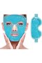 Cold Face Eye Mask, Ice Pack Reduce Face Puff, Dark Circles, Gel Beads Hot Heat Cold Compress