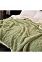 Thick Bed Blanket Double Side Lamb Cashmere Fleece Plaid Blanket Winter Warm Throw Sofa Cover Newbor - 5