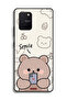 غطاء حماية لهاتف سامسونج جالاكسي S10 لايت برسومات الدب المبتسم - 2