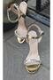 K152014 Women's Single Strap Stone Evening Dress Shoes - 4