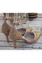 K712642 Women's Premium Stone Evening Dress Stiletto Shoes - 8