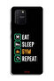 غطاء حماية لهاتف Samsung Galaxy S10 Lite، Eat Sleep Gym Repeat - 2