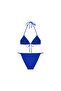 Blue Tie-Up Triangle Bikini - 2
