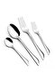 48-piece Shiny Silver Cutlery Set with Stand - 6