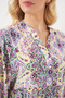 Women's Patterned Short Sleeve Dress 2562 - Burgundy - 5