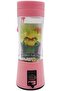 YU WELL Portable Electric USB Juicer Blender - 380ml, 6 Blades, Pink