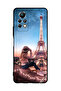 غطاء حماية لهاتف Infinix Note 11 Pro بتصميم فتاة القبعة وبرج إيفل