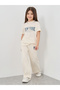 Slogan Print T-Shirt and Wide Leg Joggers Set