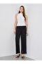 Sequined Hem Wide Leg Pants