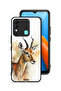 غطاء حماية لهاتف Tecno Spark 8 بتصميم فن تجريدي للغزلان