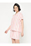 Striped Short Sleeve Cotton Shirt and Shorts Set - 3