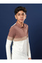 Color Block Long Sleeve Polo T-Shirt - 6