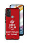 Motorola Moto G60S Protective Case Cover Keep Calm And Dont Touch My Phone