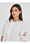 Solid Round Neck Buttoned Top - 3