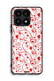Honor X8a Protective Case Cover Hearts Pattern