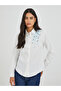 Floral Embroidered Buttoned Shirt - 2