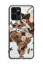 Realme C35 Protective Case Cover World Map Art - 2