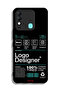غطاء حماية لهاتف Tecno Spark 8 - ملصق مصمم بشعار - 2
