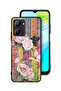 Realme C33 Protective Case Cover Peach Butterflies And Roses
