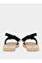 Bow Detail Flat Sandals - 4