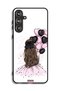 Samsung Galaxy M55 5G Protective Case Cover Holding Balloons Girl Art