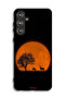 Samsung Galaxy M55 5G Protective Case Cover Evening Moon Art