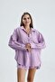 Dora Mini Shorts Skirt Loose Shirt Double Linen Summer Suit - 2