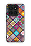 Xiaomi 14 Protective Case Cover Mandala Squares Pattern