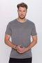 Unisex 5-Pack White-Purple-Grey-Brown-Black Slim Fit Slim Fit 100% Cotton Crew Neck T-Shirt - 4
