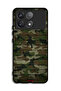 Xiaomi Poco F6 Pro Protective Case Cover Camouflage Wooden Pattern