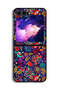 غطاء حماية لهاتف Samsung Galaxy Z Flip6 بنقشة طيور وأوراق زهور ملونة