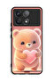 Xiaomi Redmi K70 Protective Case Cover Cute Little Panda Holding Heart