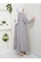 Women's Buttoned Strawberry Fabric Gray Double Suit - 5