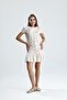 Adrina Lace Layered Mini Skirt Top Mini Watermelon Sleeve Jacket Linen Suit