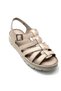 Kindep Papatya Genuine Leather Comfort Daily Women's Slippers Light Gray - 6