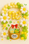 Daisy & “One” Letter Balloon Decoration Set
